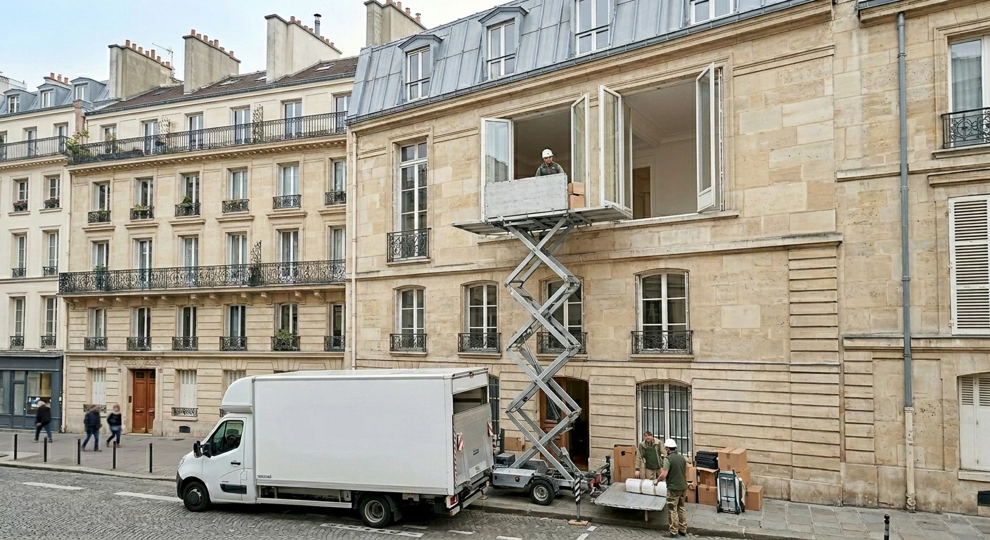 Vide maison - Service de lift pour accès difficiles